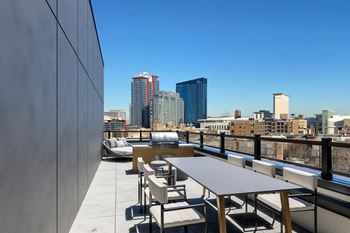 Grill And Deck at 23rd Place Apartments, Chicago, Illinois
